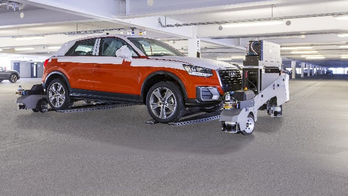 Automated guided vehicle system at Audi