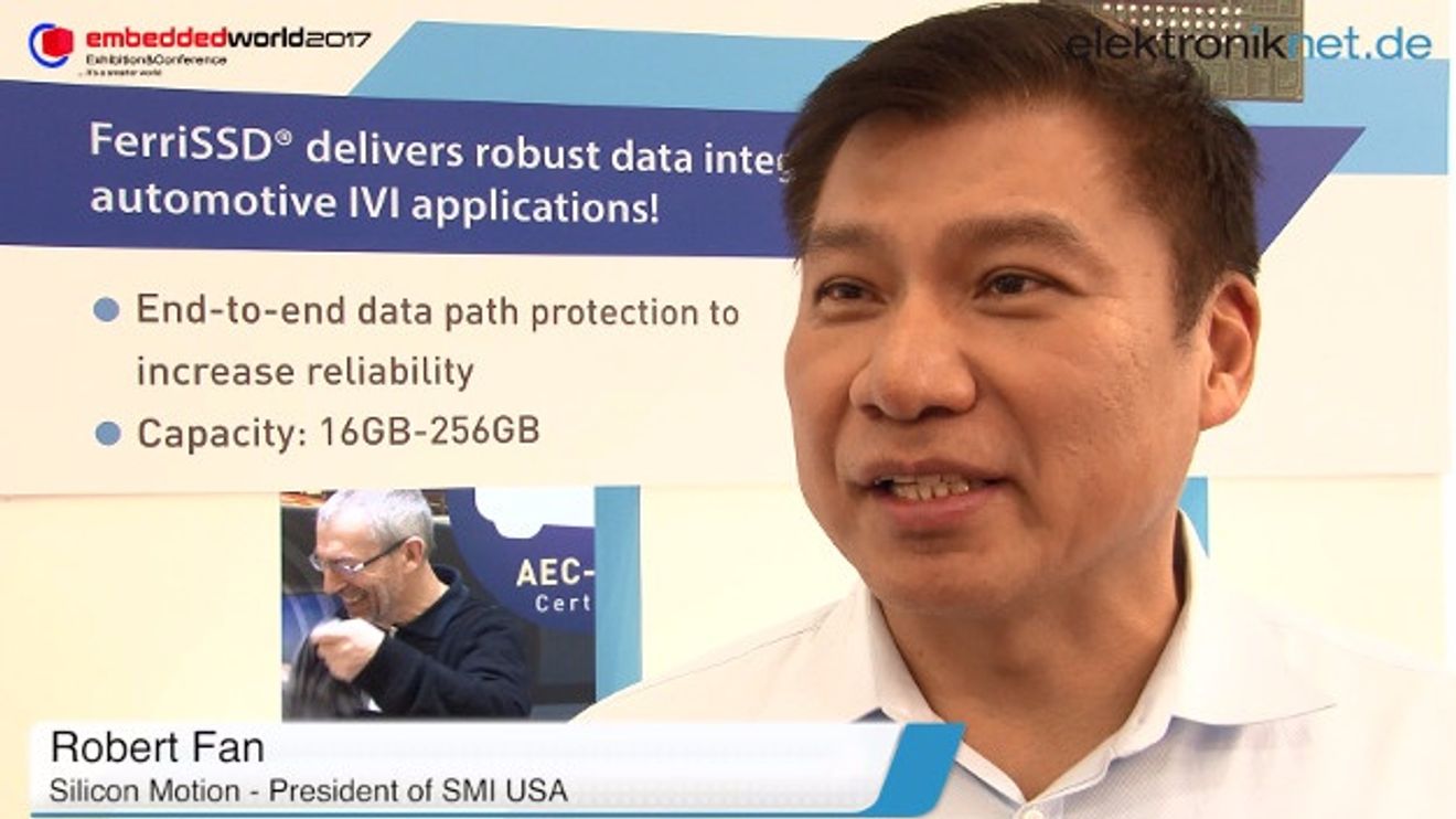 Videointerview mit Silicon Motion auf der embedded world 2017