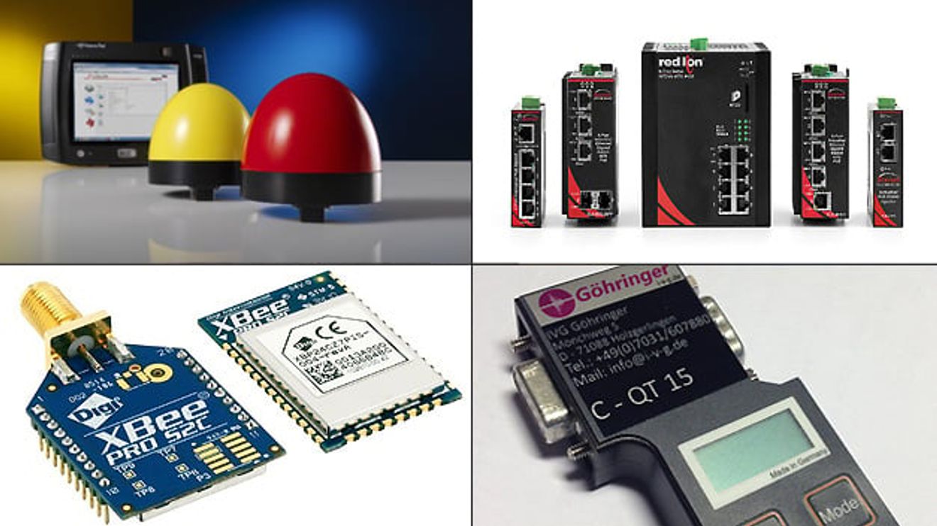 Image collage of products from the networking sector