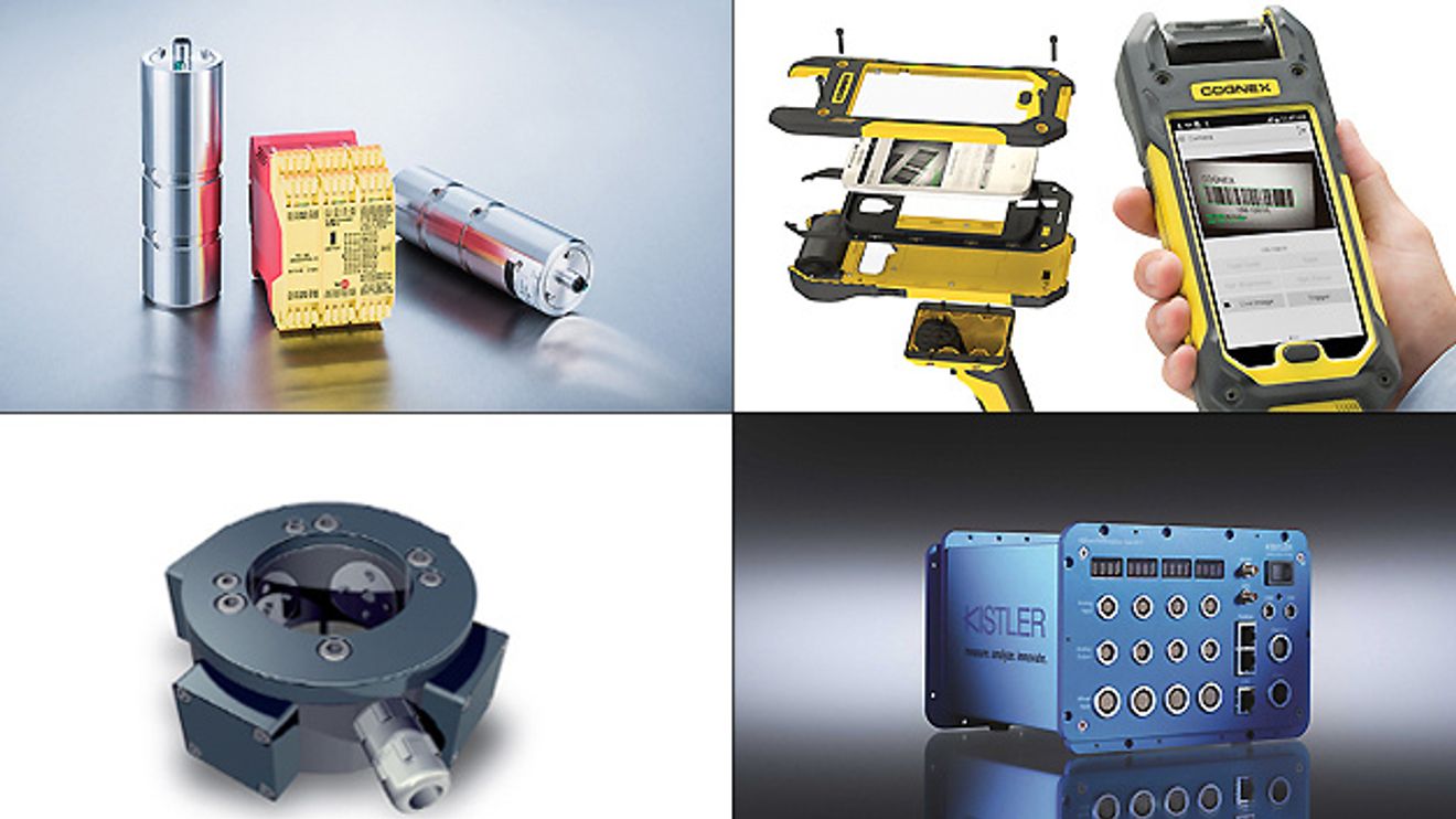 Bildcollage zu Produkten aus der Mobilen Automation