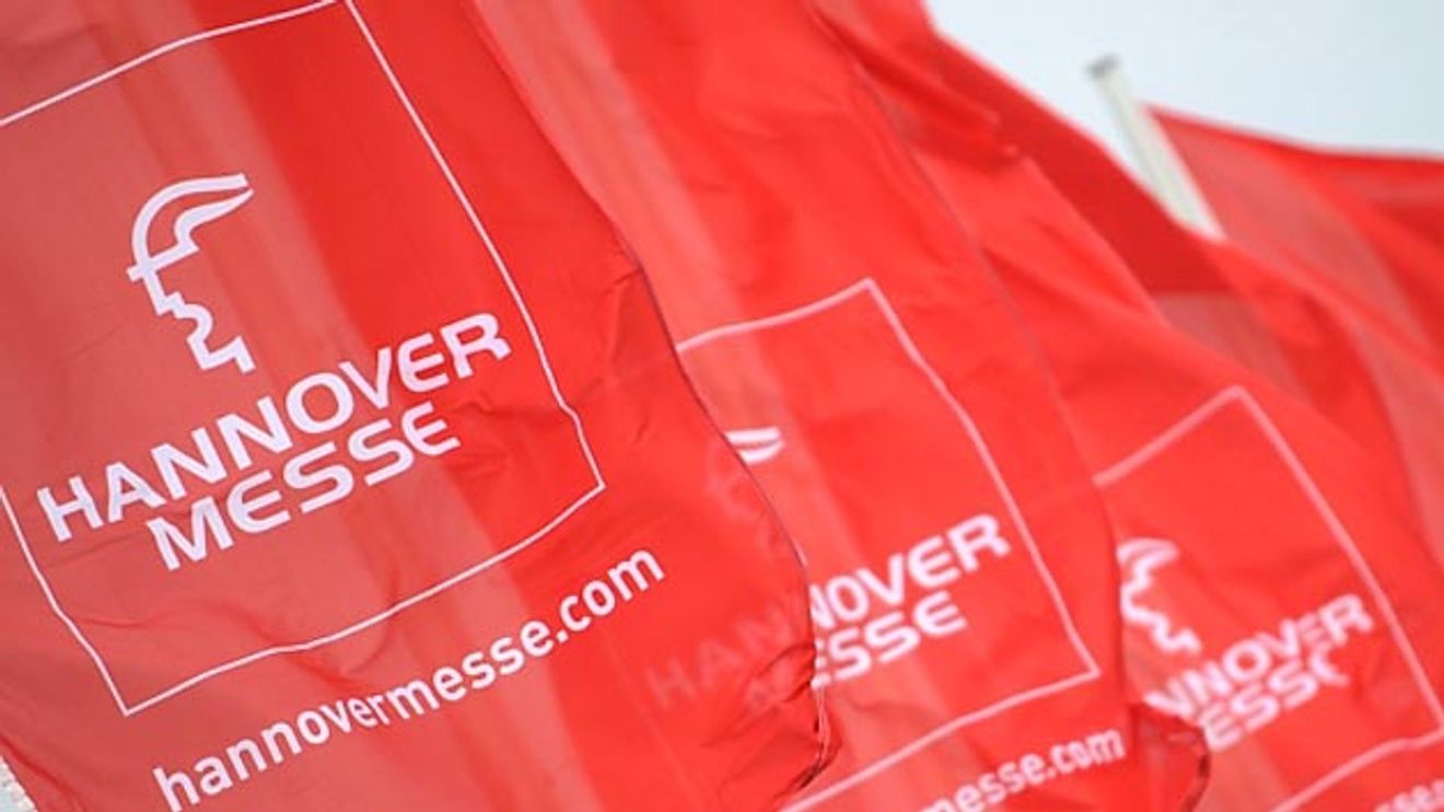 Flaggen der Hannover Messe