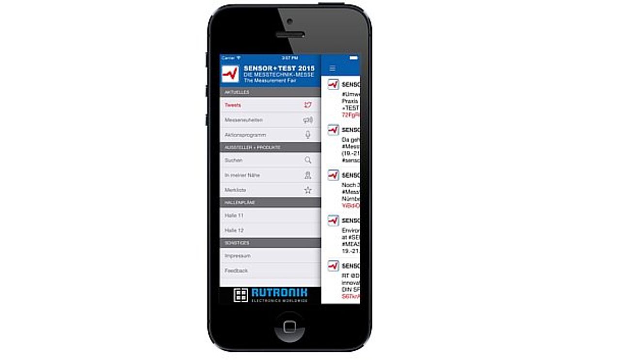 Rutronik, AMA, Smartphone-App, Sensor+Test Rutronik, AMA, Smartphone-App, Sensor+Test