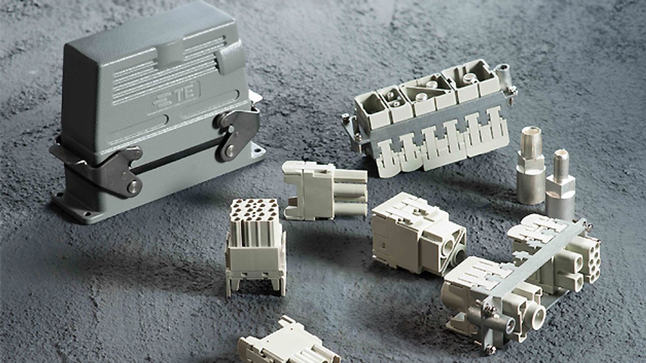 50 Rechtecksteckverbinder von TE Connectivity