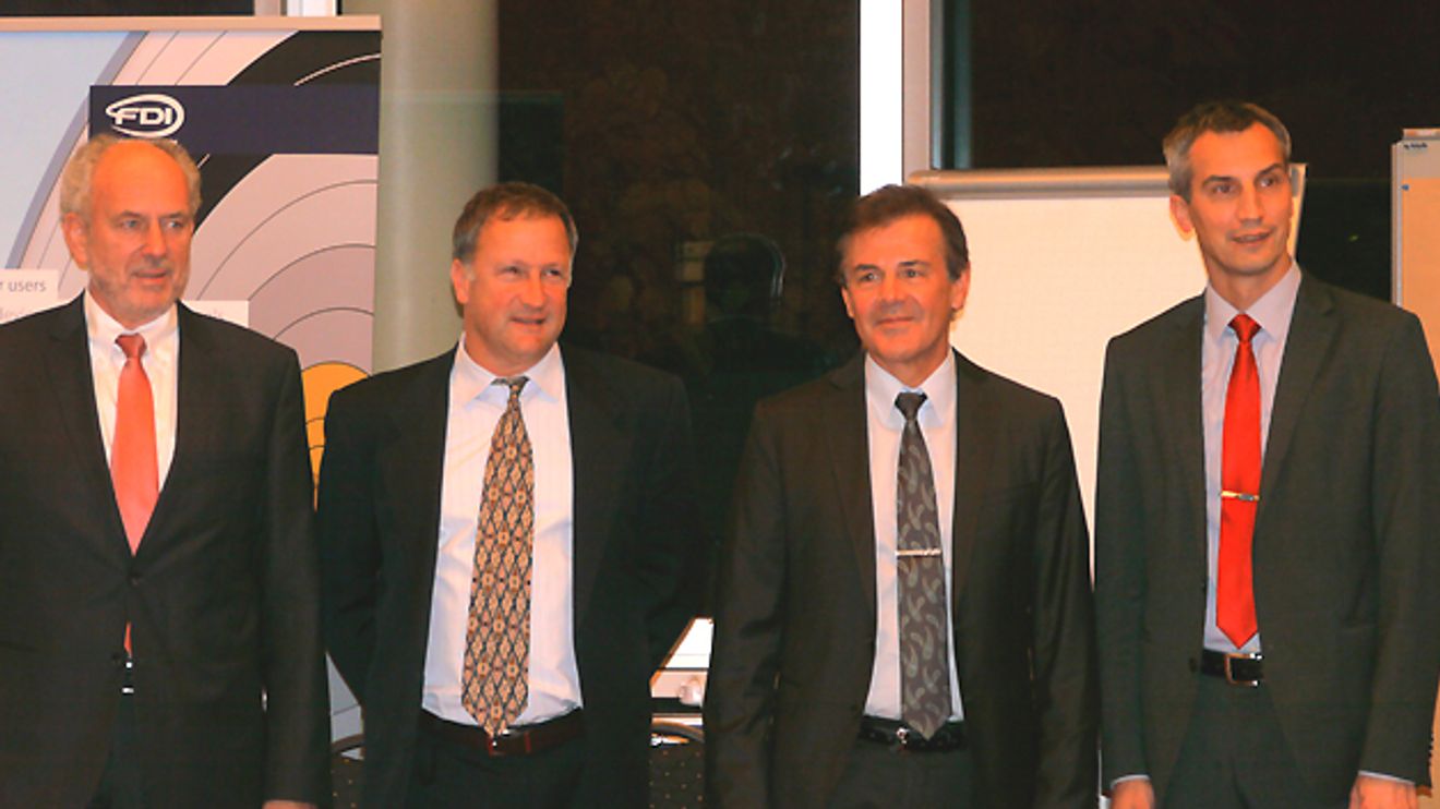 Achim Laubenstein, Ted Masters,  Hans Georg Kumpfmüller und Karsten Schneider auf der NAMUR-Hauptsitzung