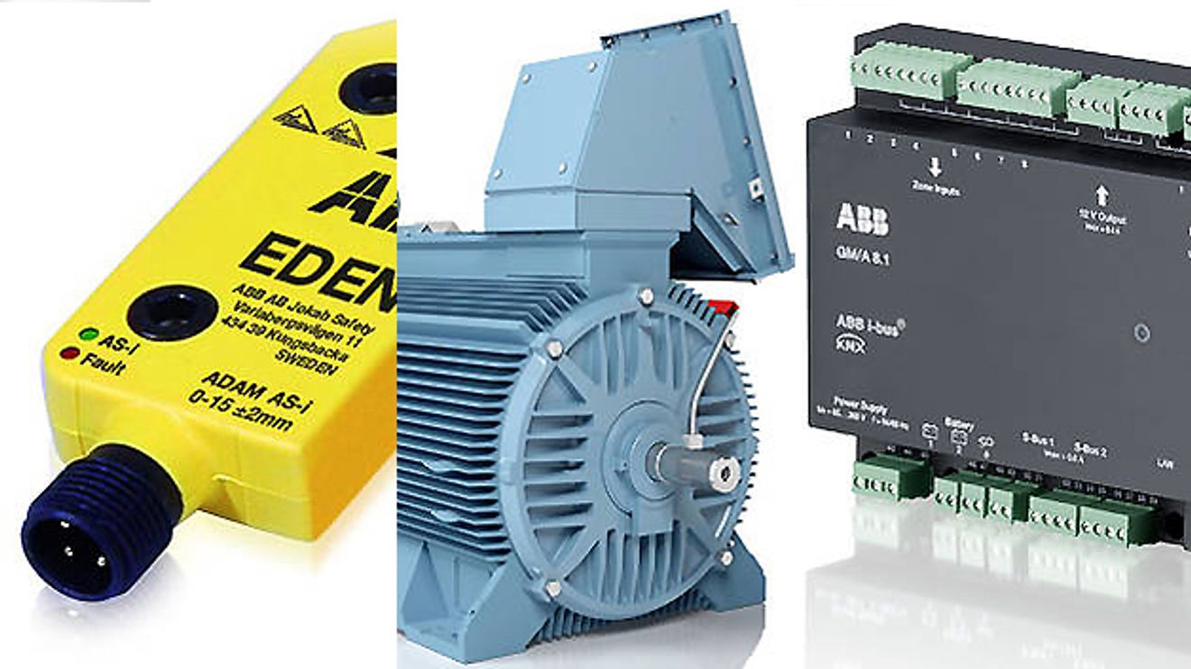 Collage zu den Produkten von ABB auf der Hannover Messe 2014 Collage zu den Produkten von ABB auf der Hannover Messe 2014