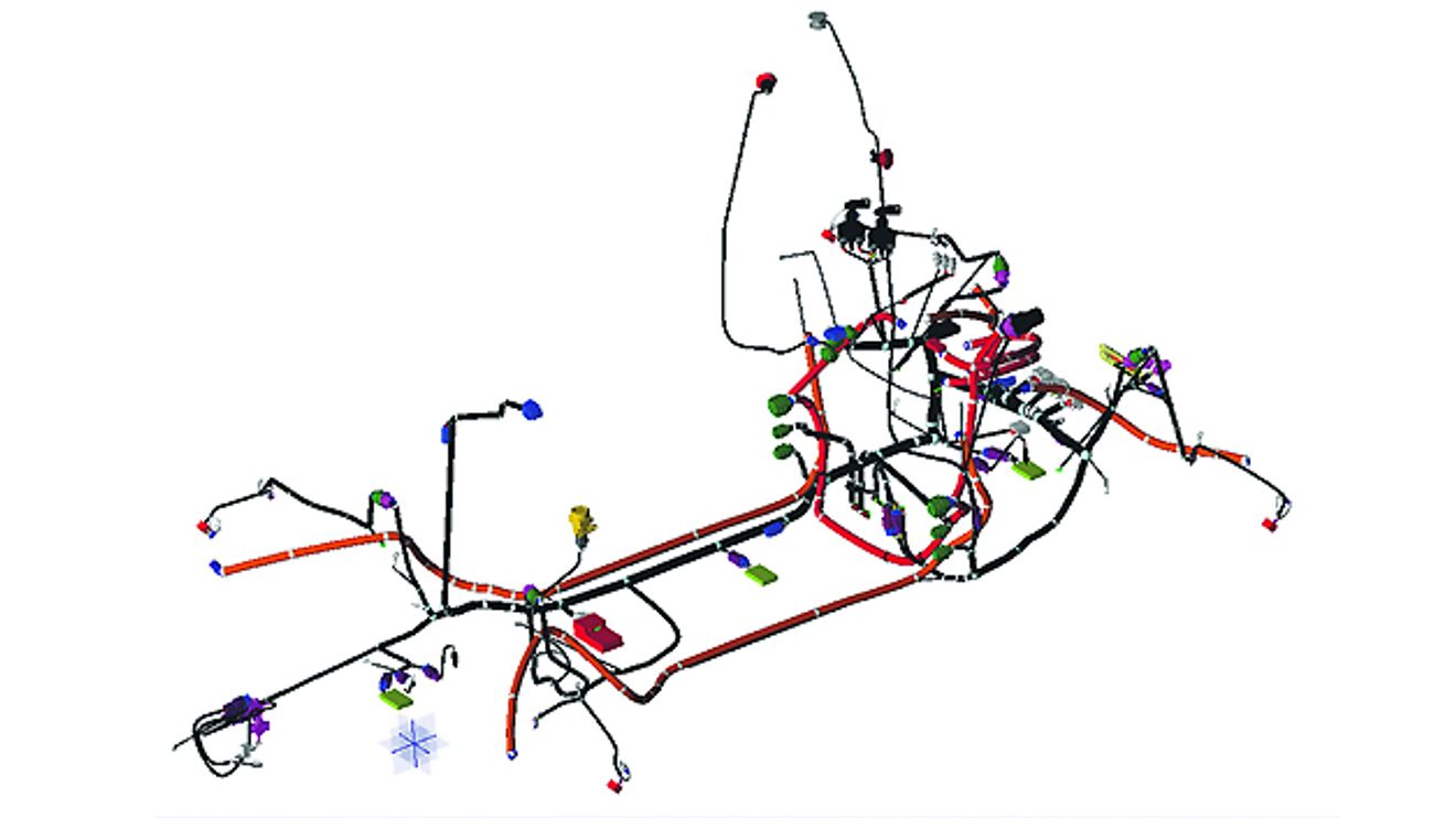 Dreidimensionales Design des Kabelbaumes, Formulat Student Dreidimensionales Design des Kabelbaumes, Formulat Student