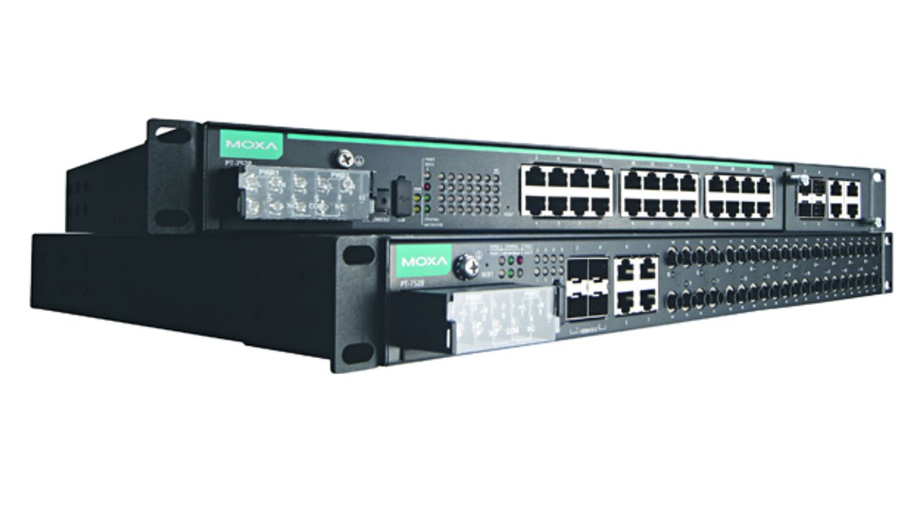 Ethernet Switches der Serie powerTrans PT7528 von Moxa