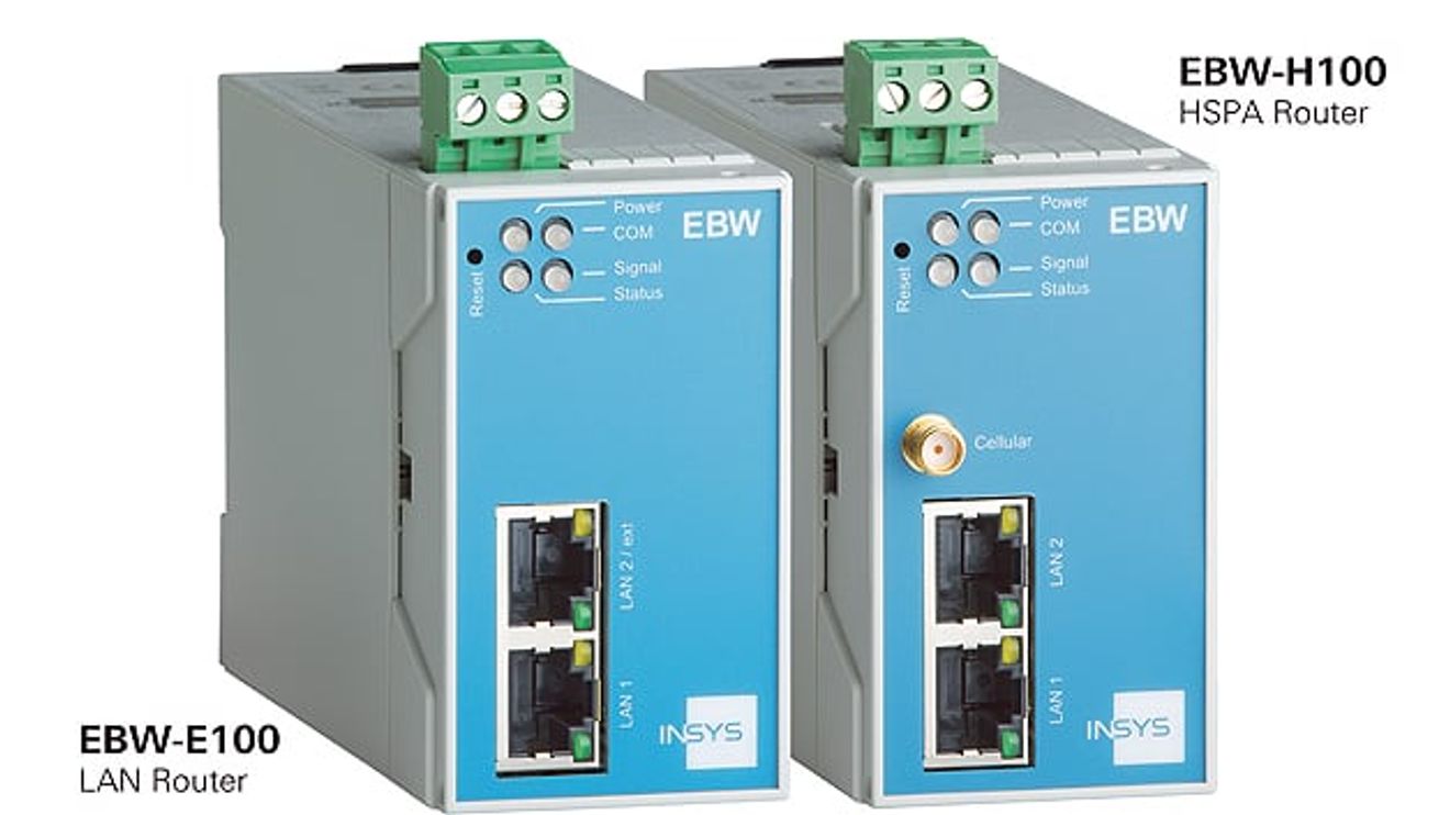 Insys Icom, Router für Industrieroboter der Produktfamilie EBW, neu Insys Icom, Router für Industrieroboter der Produktfamilie EBW, neu
