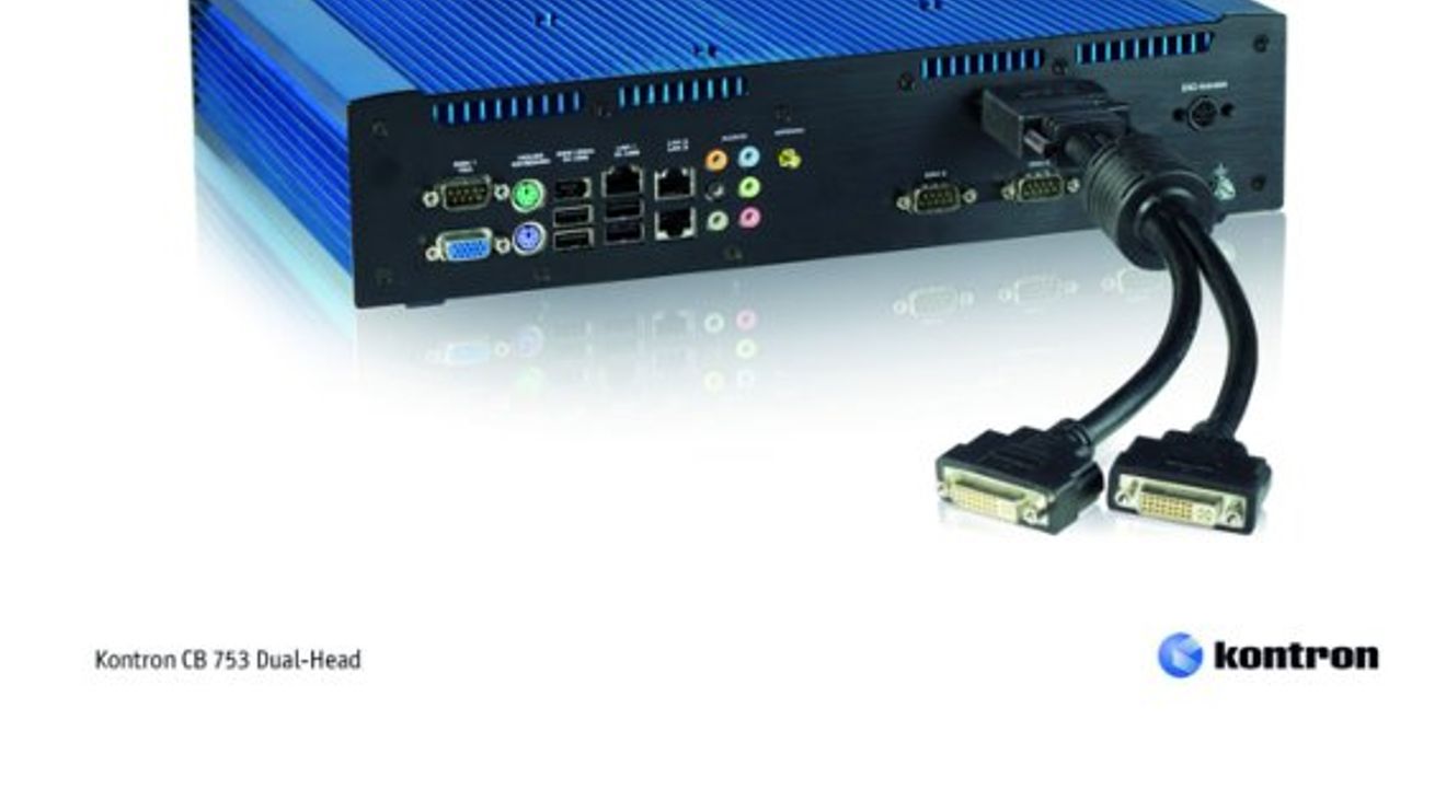 Kontron, Embedded Box PC CB 753 Dual Head Kontron, Embedded Box PC CB 753 Dual Head
