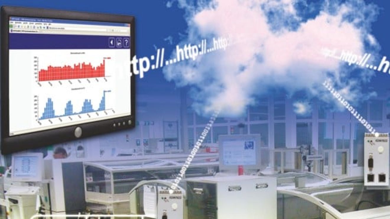 Eine Systemlösung mit SSV/ECC-Cloud-Service ermöglicht die Web-basierte Visualisierung verteilter Anlagen und Infrastruktursysteme. Eine Systemlösung mit SSV/ECC-Cloud-Service ermöglicht die Web-basierte Visualisierung verteilter Anlagen und Infrastruktursysteme.