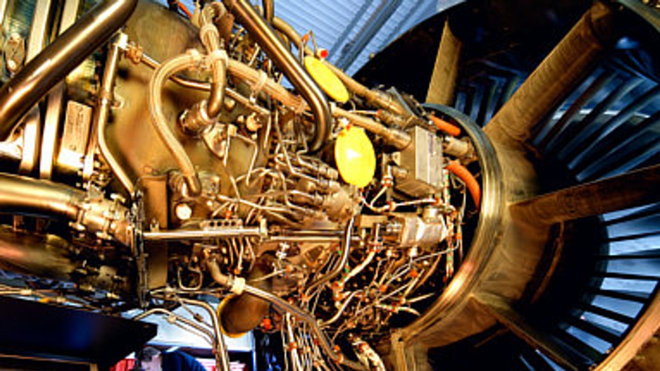 Fotoausstellung „Deutsche Technikstraße”œ, Lufthansa, Triebwerk Fotoausstellung „Deutsche Technikstraße”œ, Lufthansa, Triebwerk