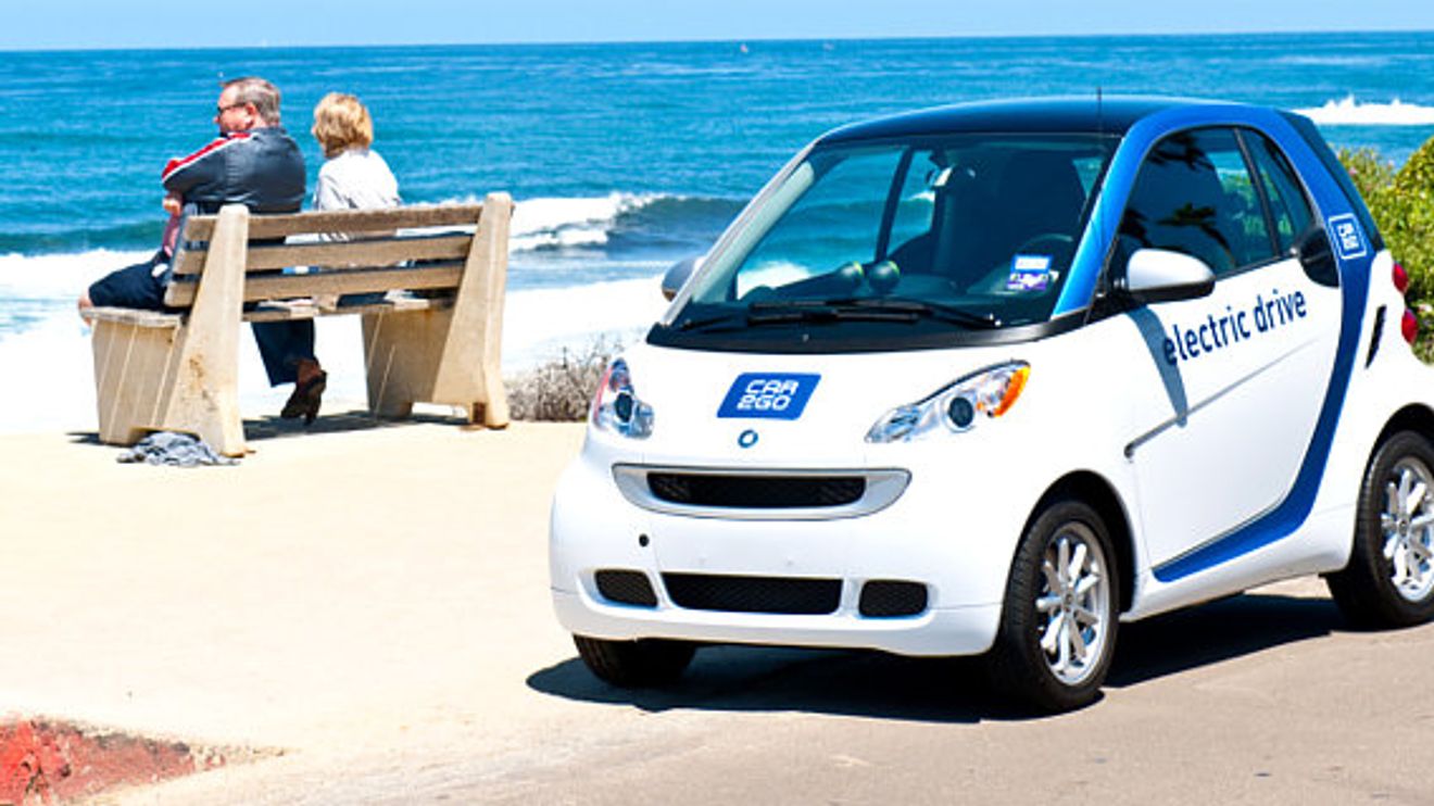 car2go-Smart am Pacific Beach, San Diego/USA car2go-Smart am Pacific Beach, San Diego/USA