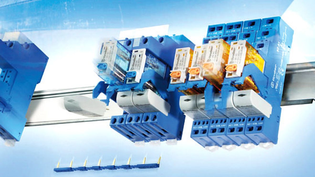 Finder, Schalt- und Koppel-Relais für Schaltschränke hydraulischer und pneumatischer Systeme Finder, Schalt- und Koppel-Relais für Schaltschränke hydraulischer und pneumatischer Systeme