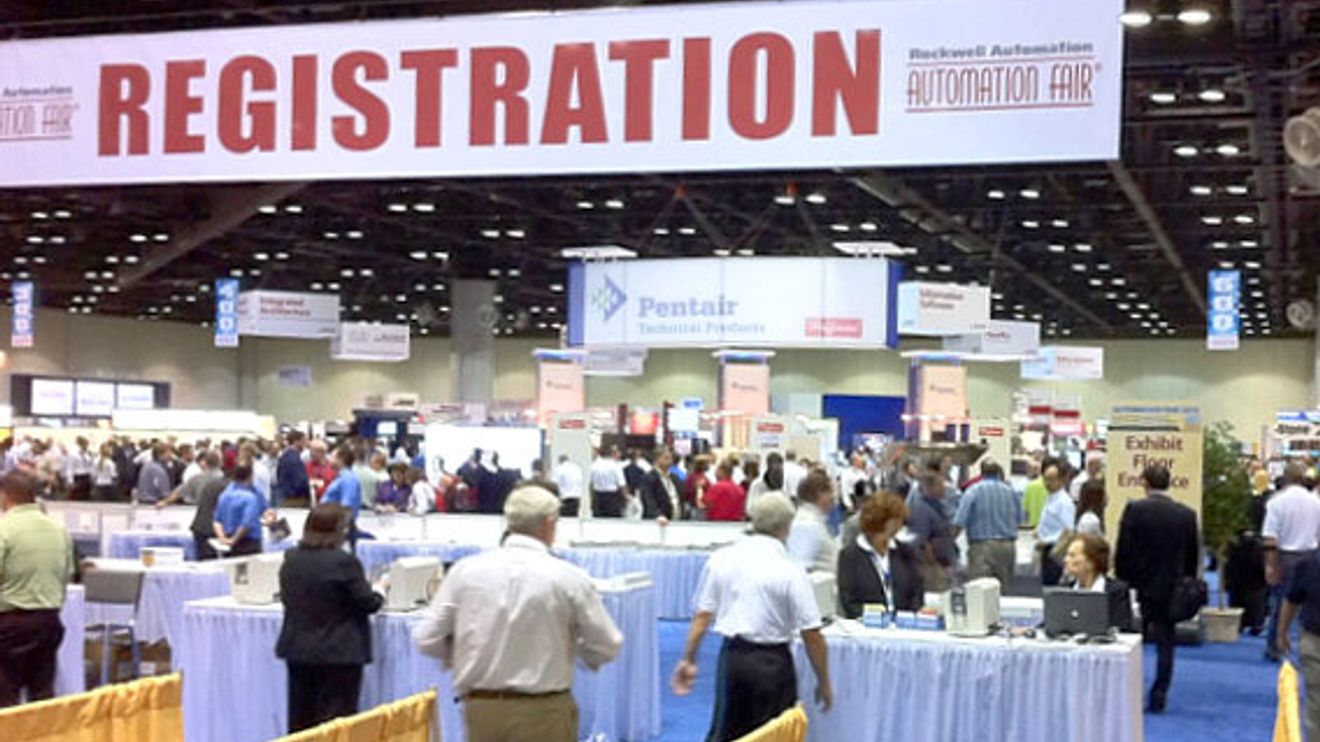 Rockwell Automation, Automation Fair 2010, Eingang, Registration Rockwell Automation, Automation Fair 2010, Eingang, Registration