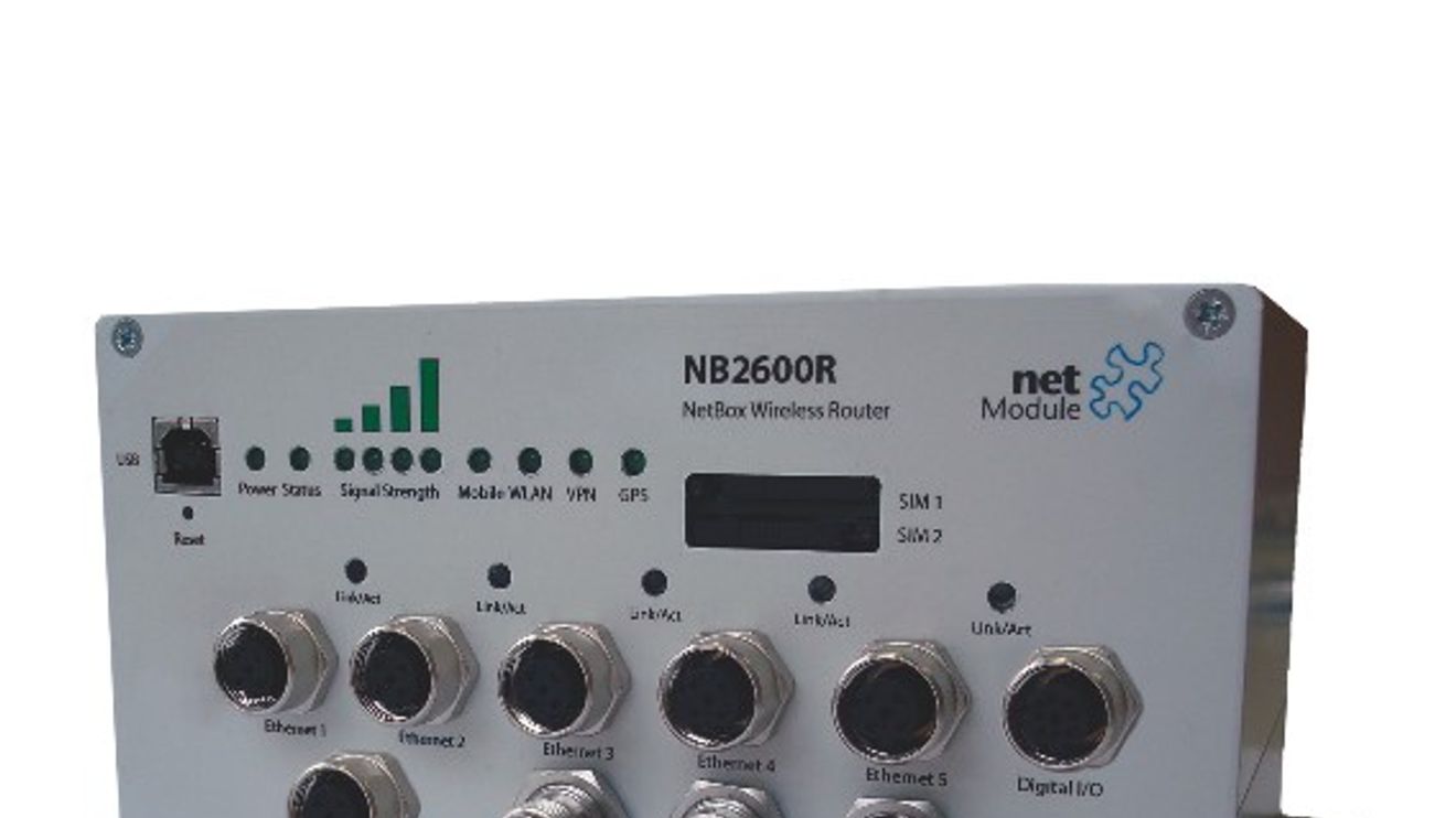 Für den Einsatz in Zügen optimiert ist die Version NB2600R von NetModule. 