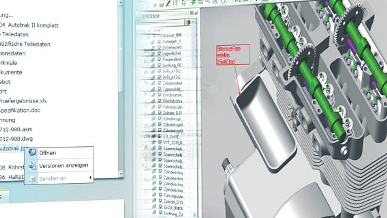 Schmuckbild, ERP /PLM-Systeme