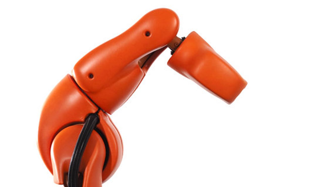 Knickarmroboter mit dämpfender Schicht
