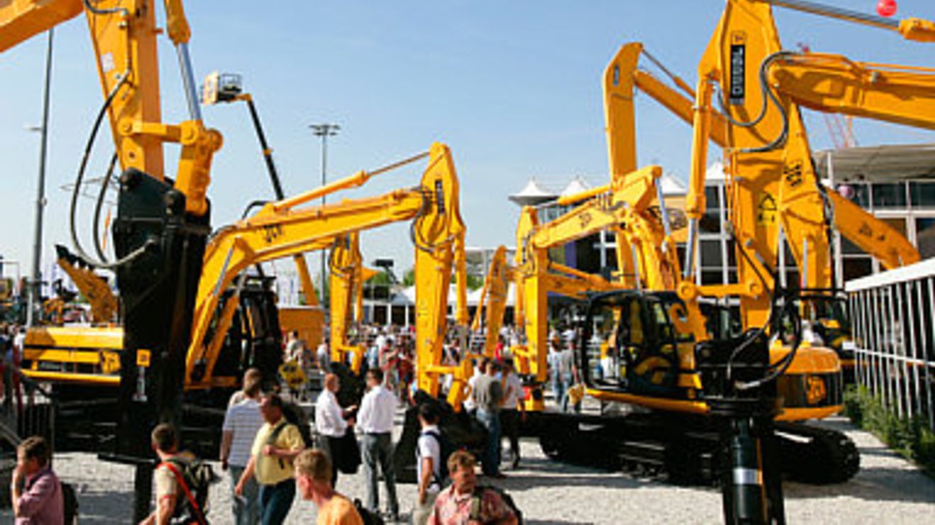 Bauma 2007, Messe München, ausgestellte Baumaschinen Bauma 2007, Messe München, ausgestellte Baumaschinen