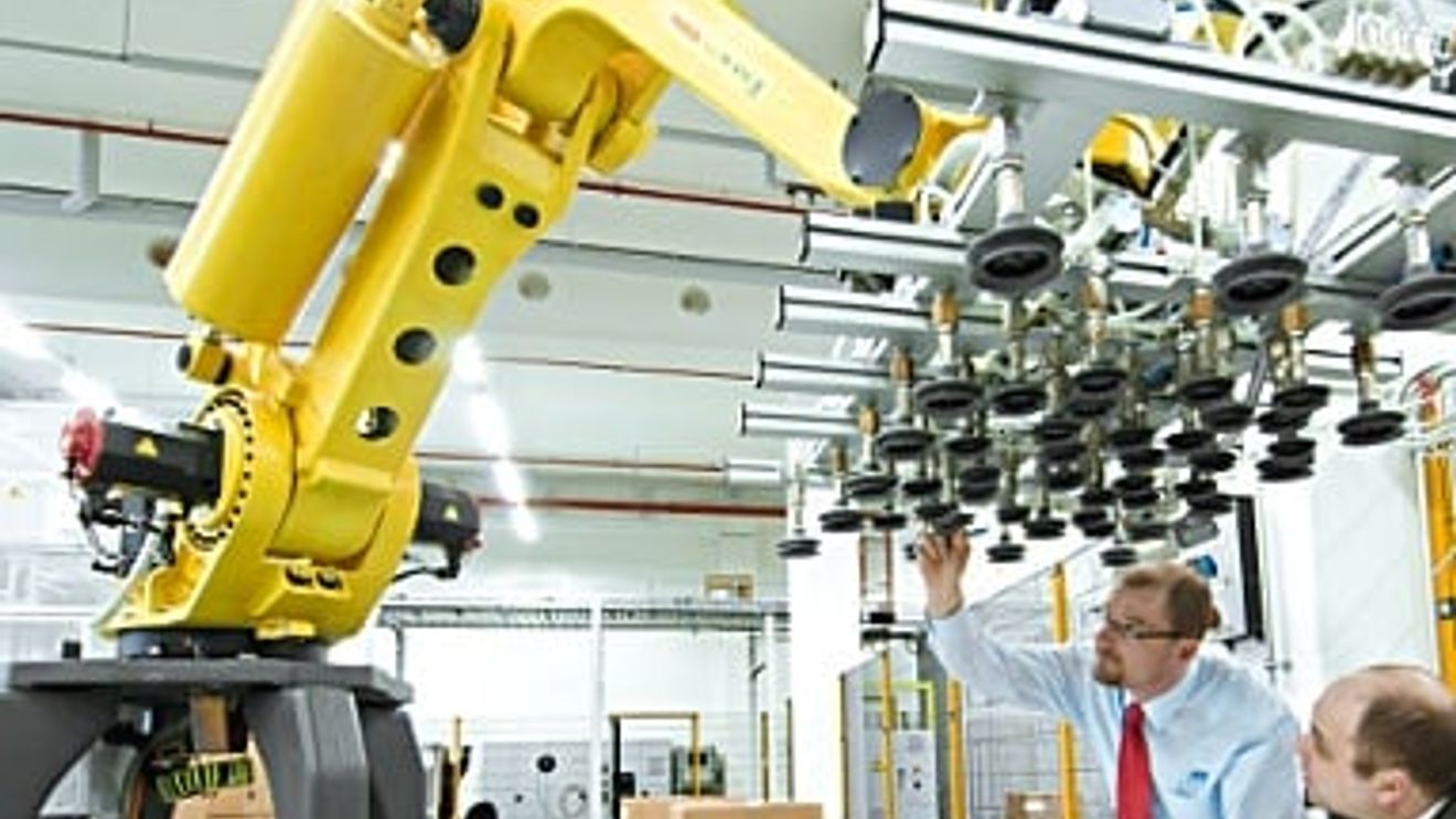 Roboterpalettieranlage, Roboterpalettieranlage,