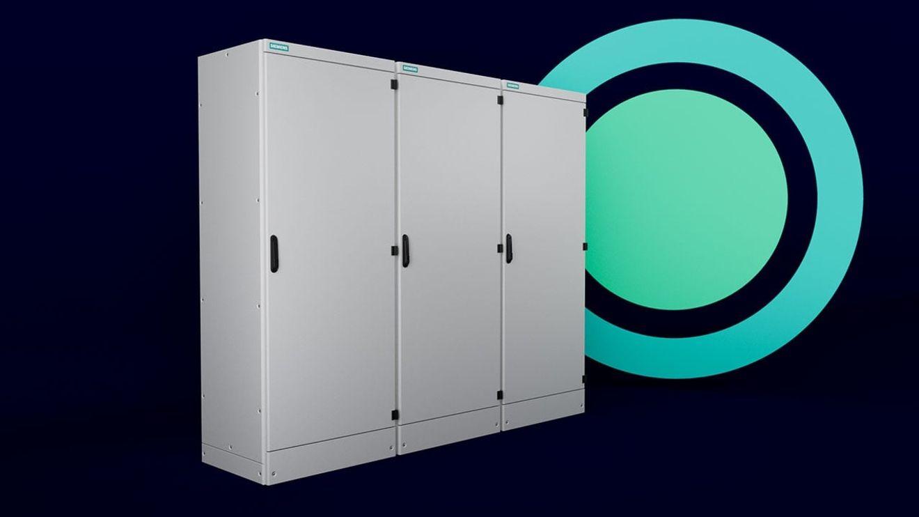 Siemens: First control cabinet made of green steel Siemens: First control cabinet made of green steel