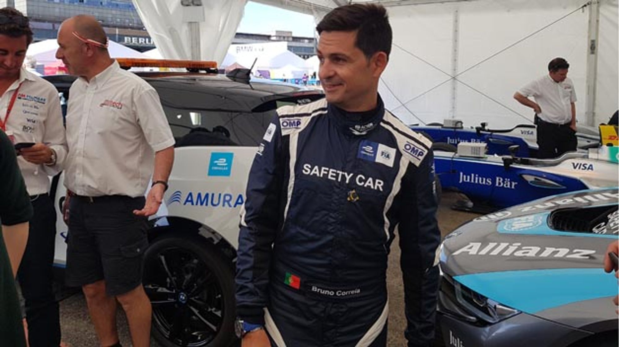 "For a safety car driver, all race tracks are a challenge, because he must never have a crash. The spectator would forget any accident involving a racing driver, but not the safety car," said Bruno Correia in response to the question of which