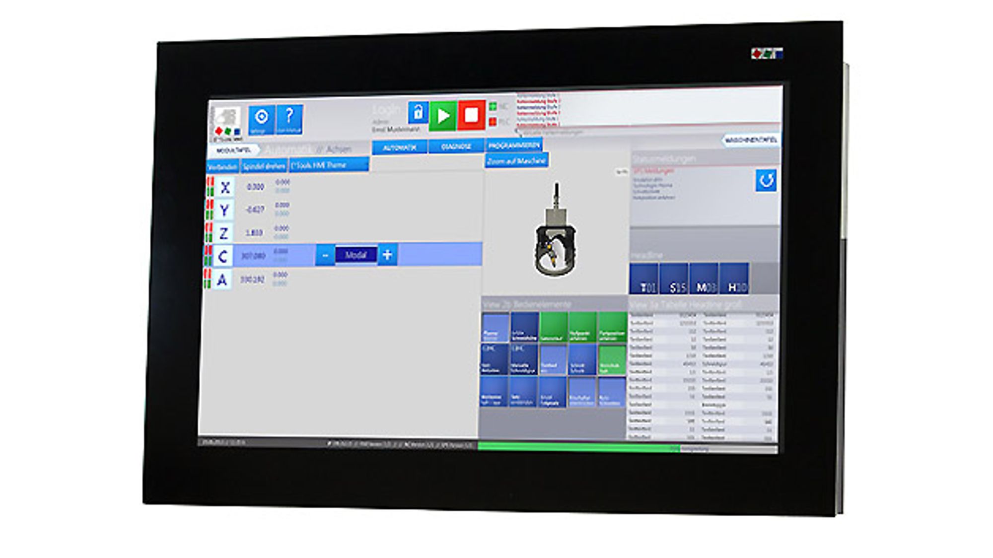 Software E°Tools HMI von Eckelmann Software E°Tools HMI von Eckelmann