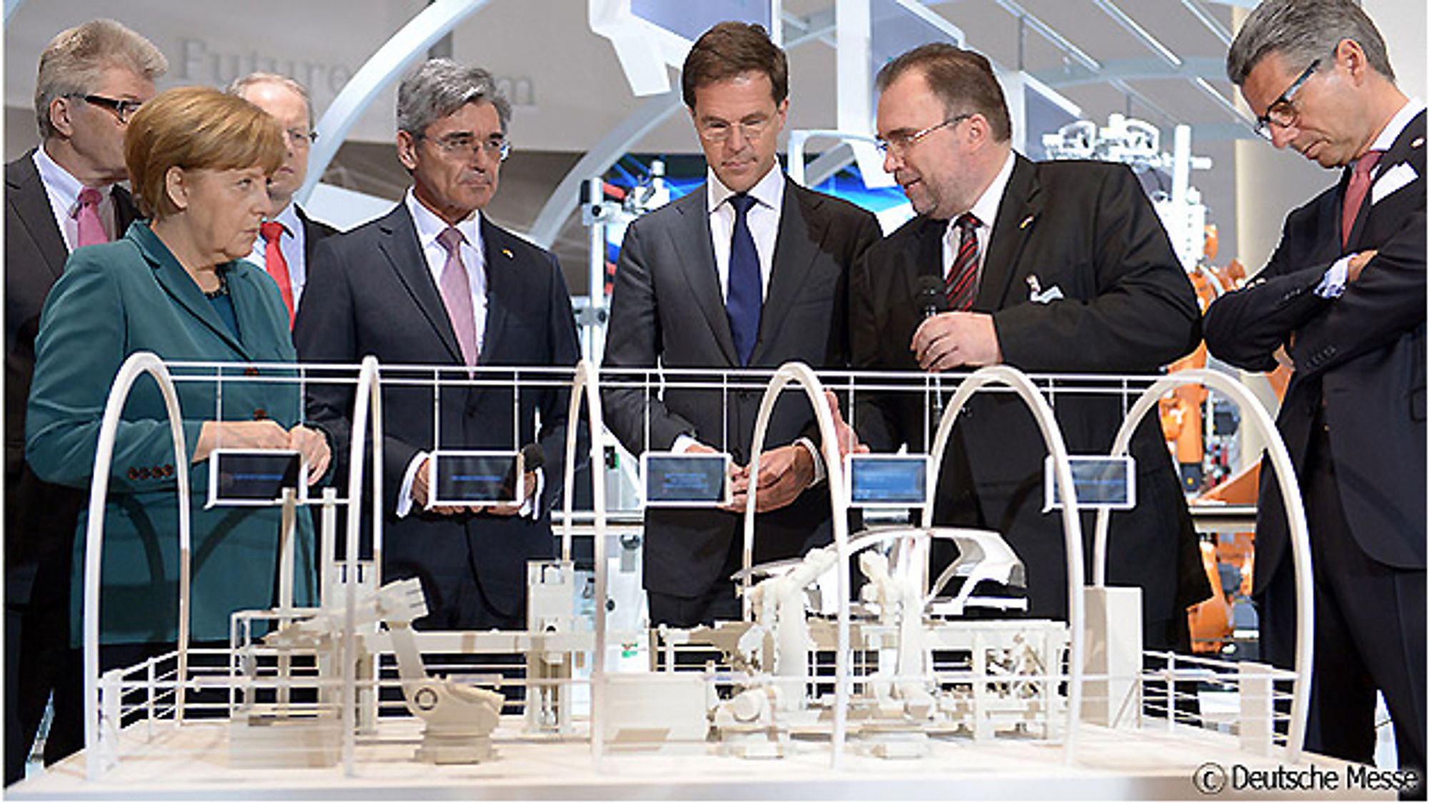 Kanzlerin auf der Hannover Messe 2014