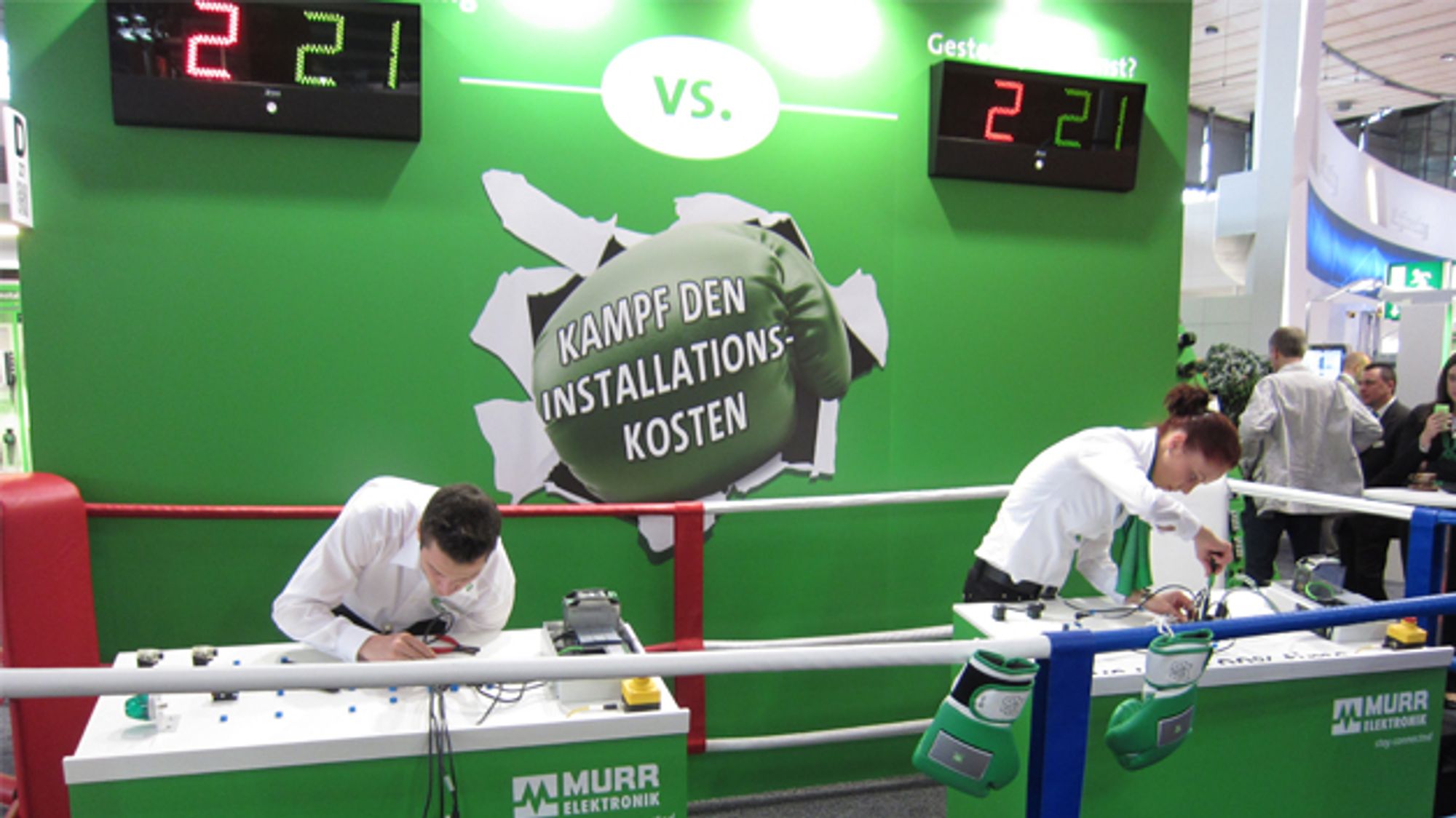 Kampf den Installationskosten bei Murr Elektronik auf der Hannover Messe 2014