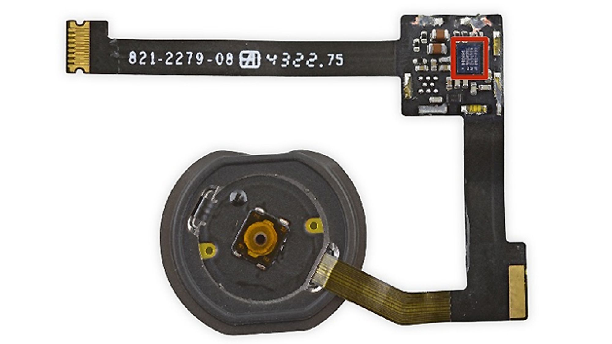 Touch ID sensor of the Apple iPad Air 2