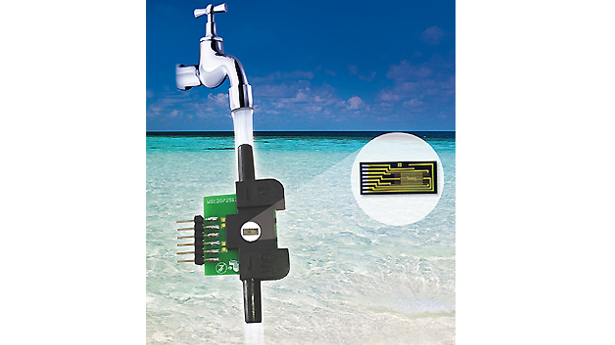 SiF201 mass flow sensor with monolithic MEMS sensor element from SiFlo Technologies SiF201 mass flow sensor with monolithic MEMS sensor element from SiFlo Technologies