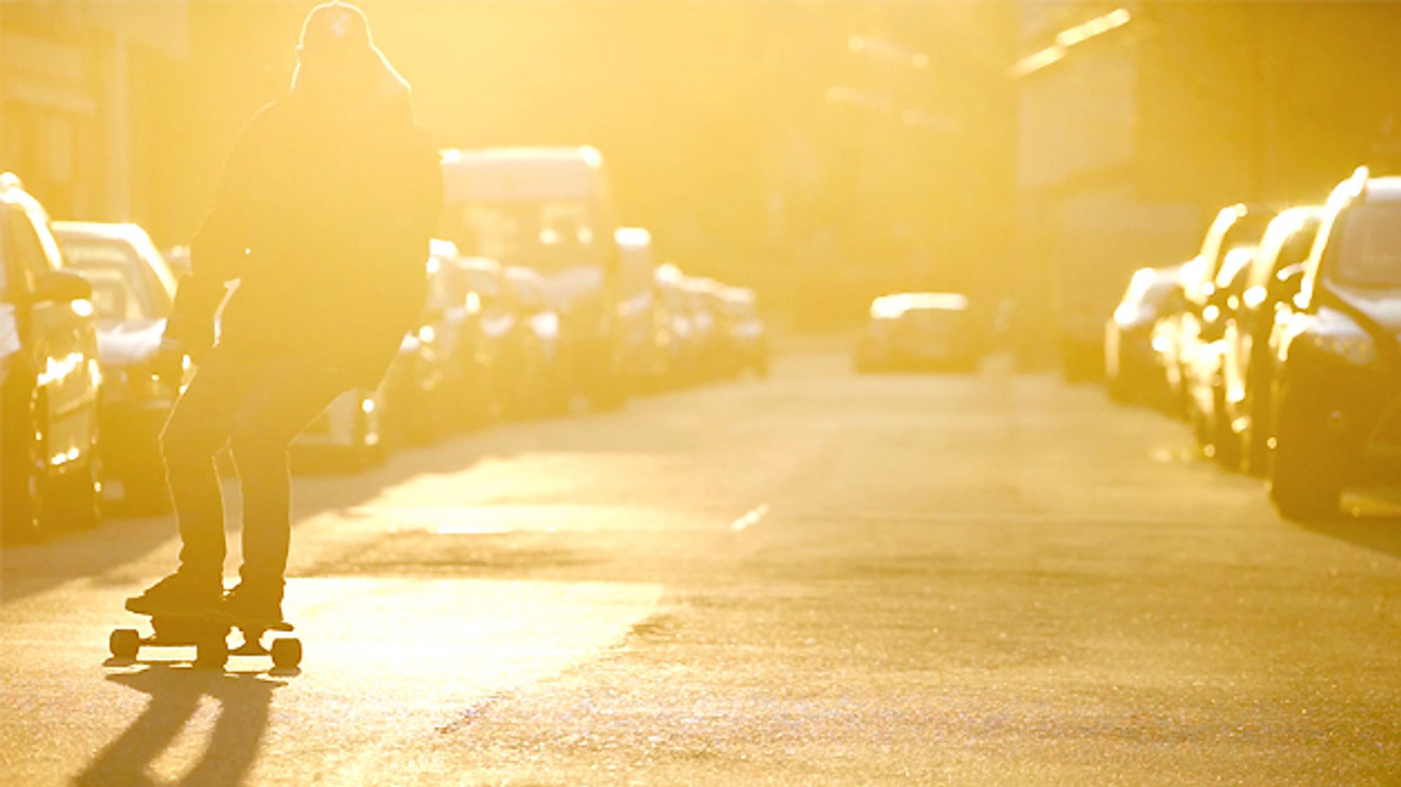 Skateboarders on the street