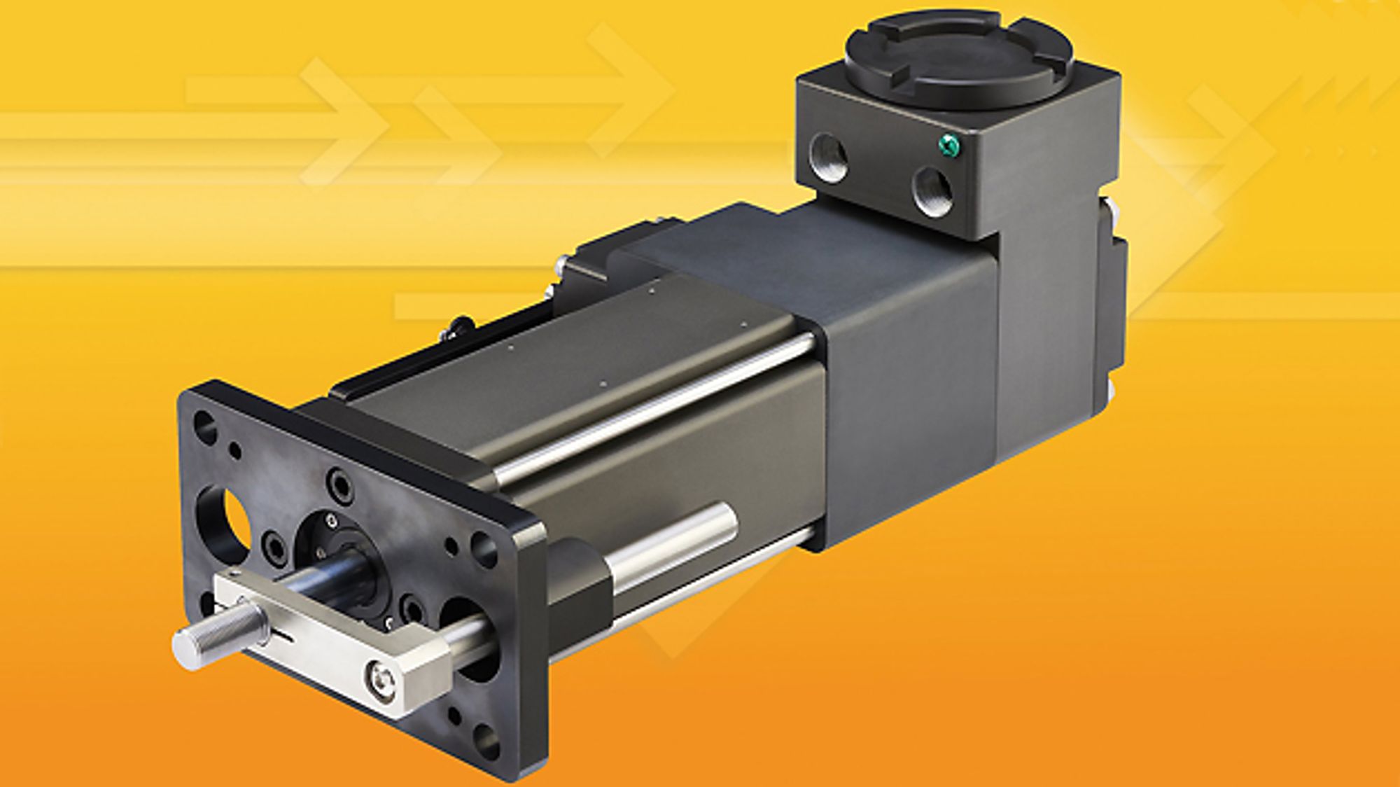 39 Stellzylinder EL120 sowie den Rotationsmotor ER120 von A-Drive Technology