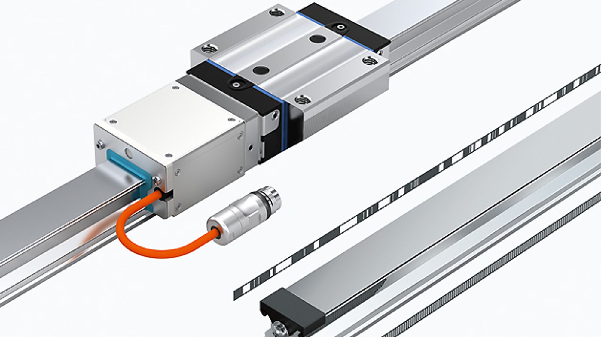 IMS-A measuring system from Bosch Rexroth integrated in linear guideway