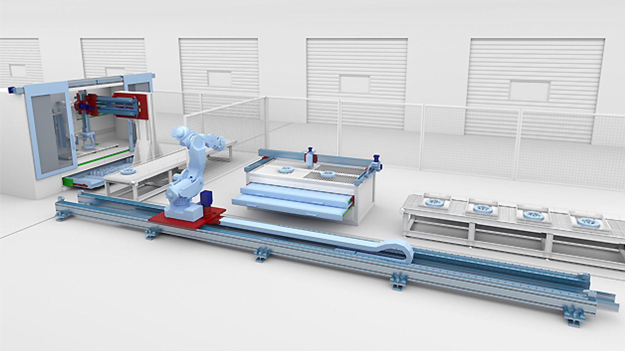 Modular system of various heavy-duty linear axes from Rollon Modular system of various heavy-duty linear axes from Rollon