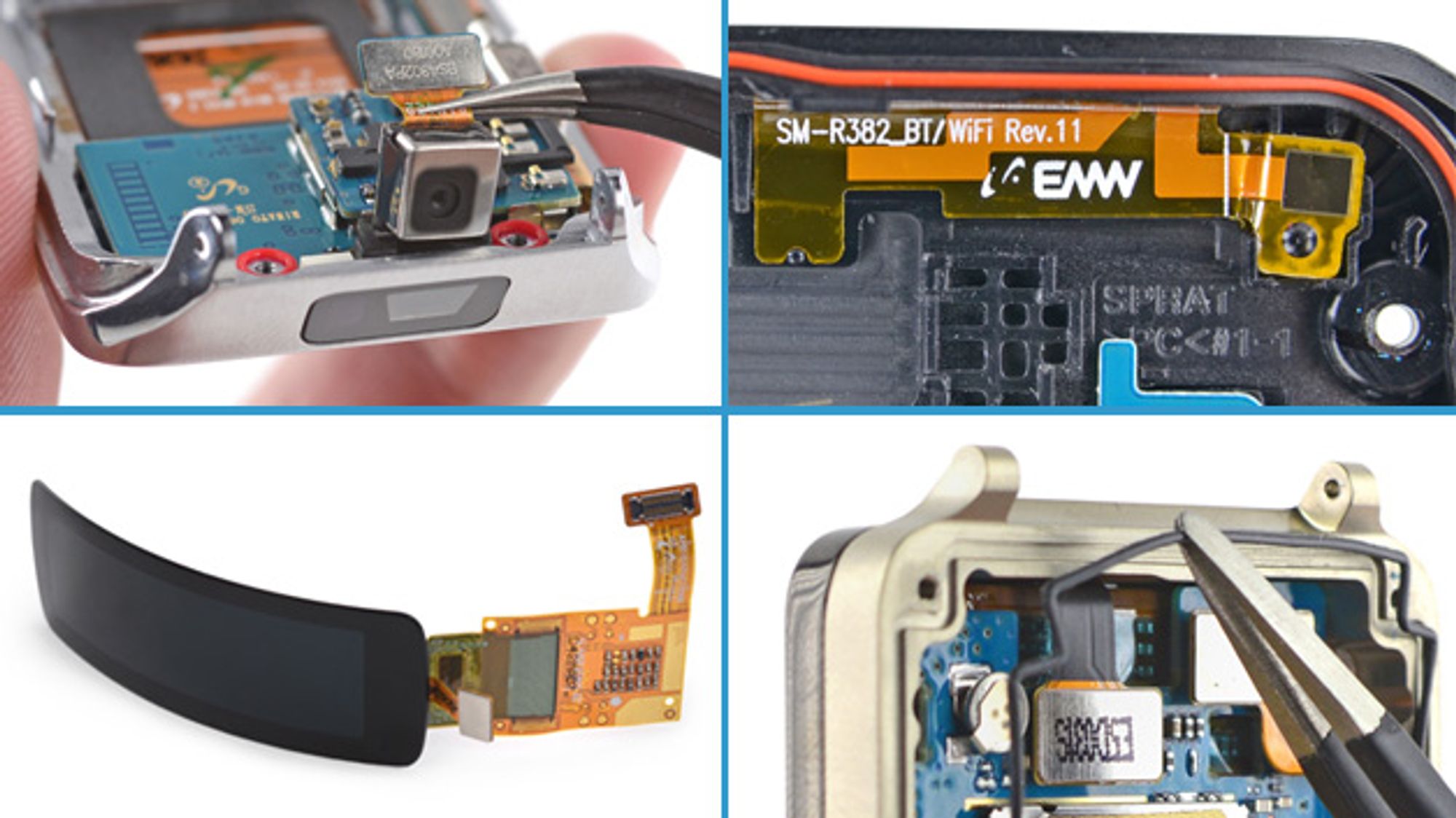 Die Besonderheiten der vier Smartwatches LG G Watch, Samsung Gear 2, Gear Live und Gear Fit