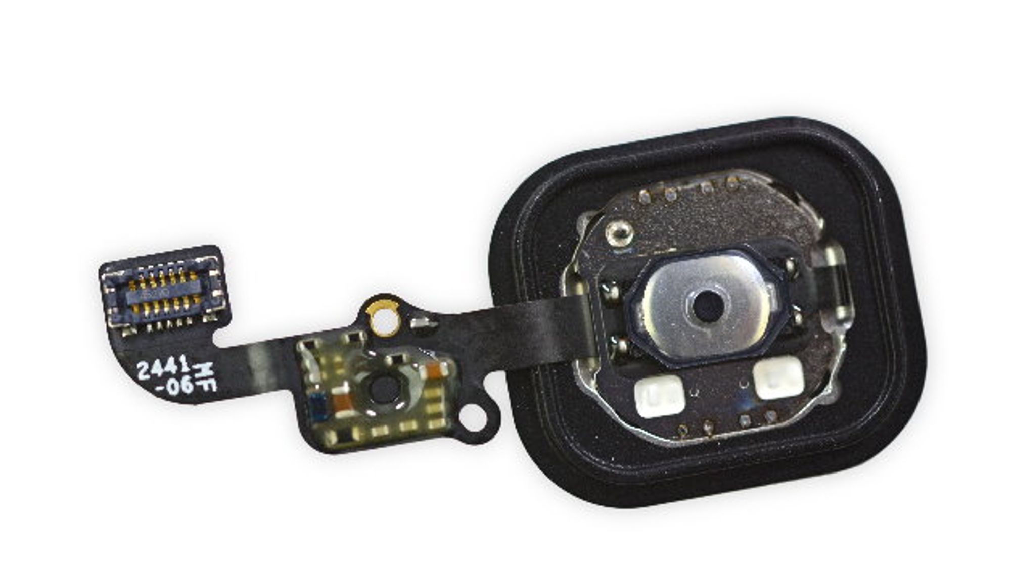Der Home-Button mit Fingerabdruck-Sensor. Der Home-Button mit Fingerabdruck-Sensor.