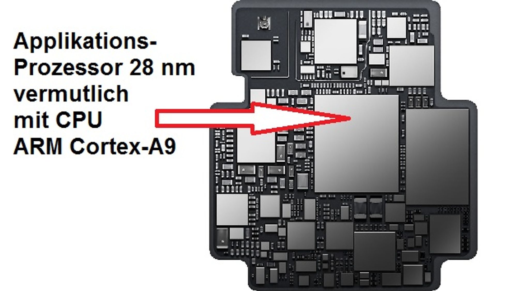 Der Applikationsprozessor im Apple-S1-Modul treibt die Watch an.
