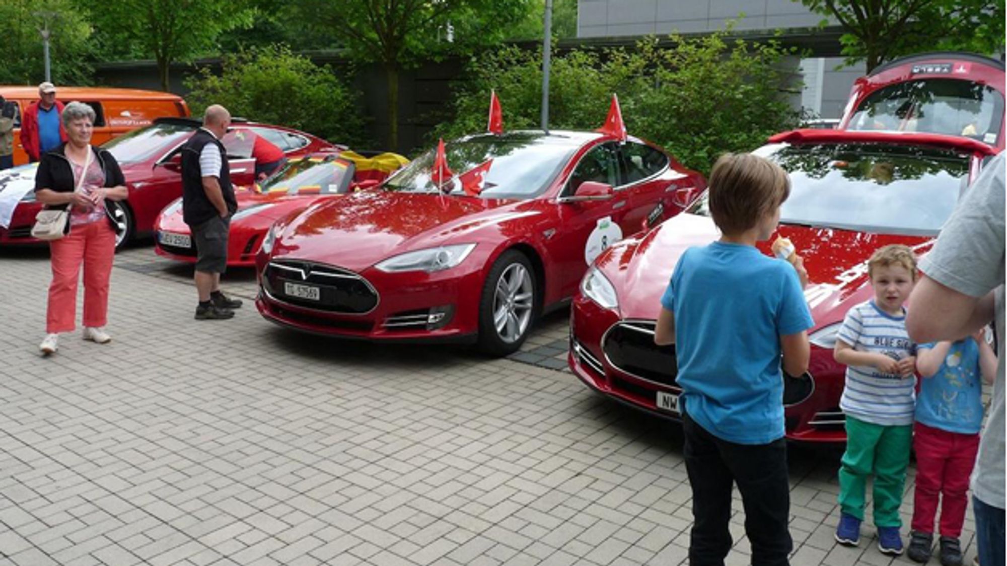 Teslas in Neuburg