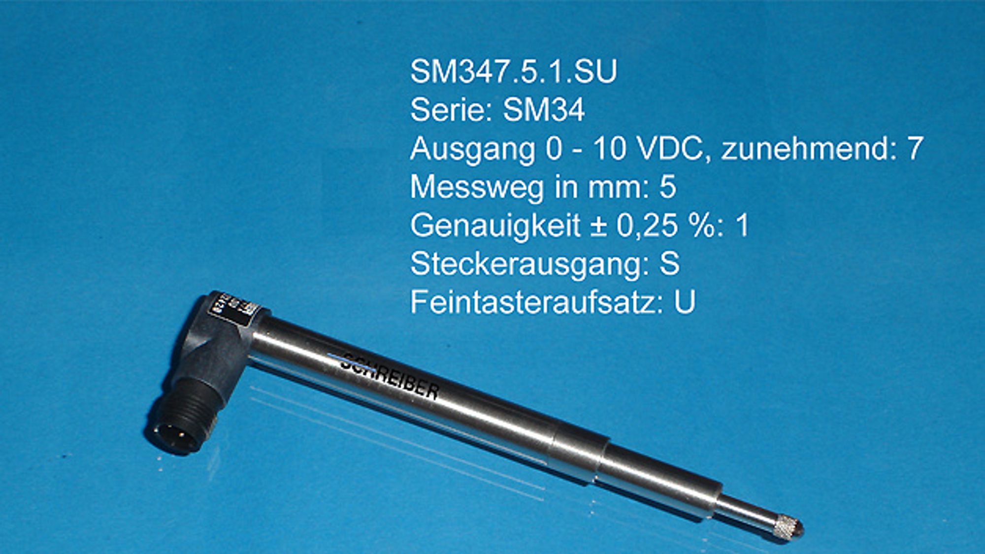 Inductive displacement sensors of the SM34 series from a.b.Jödden