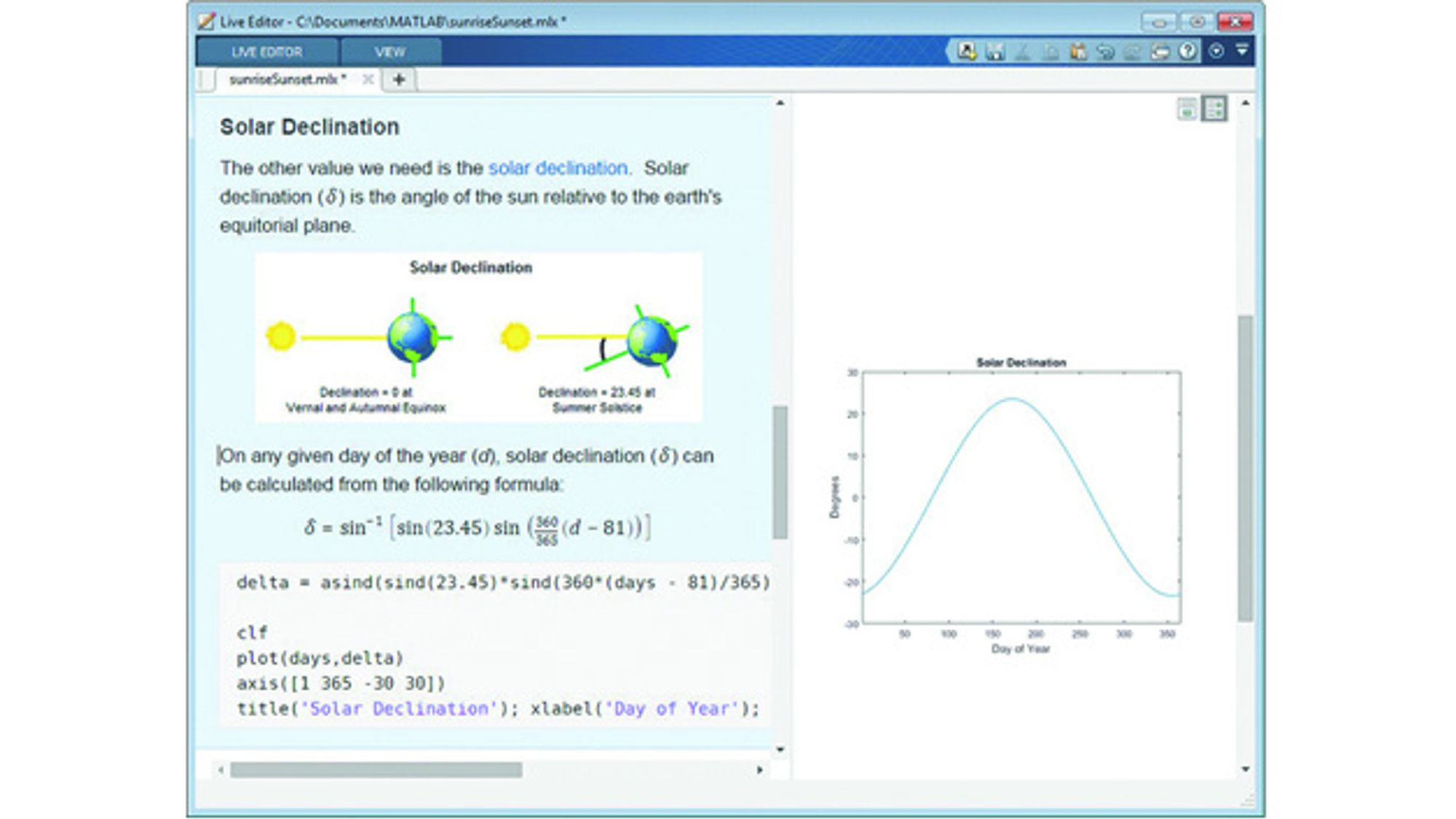 17_Matlab Live Editor Release 2016a from Matlab