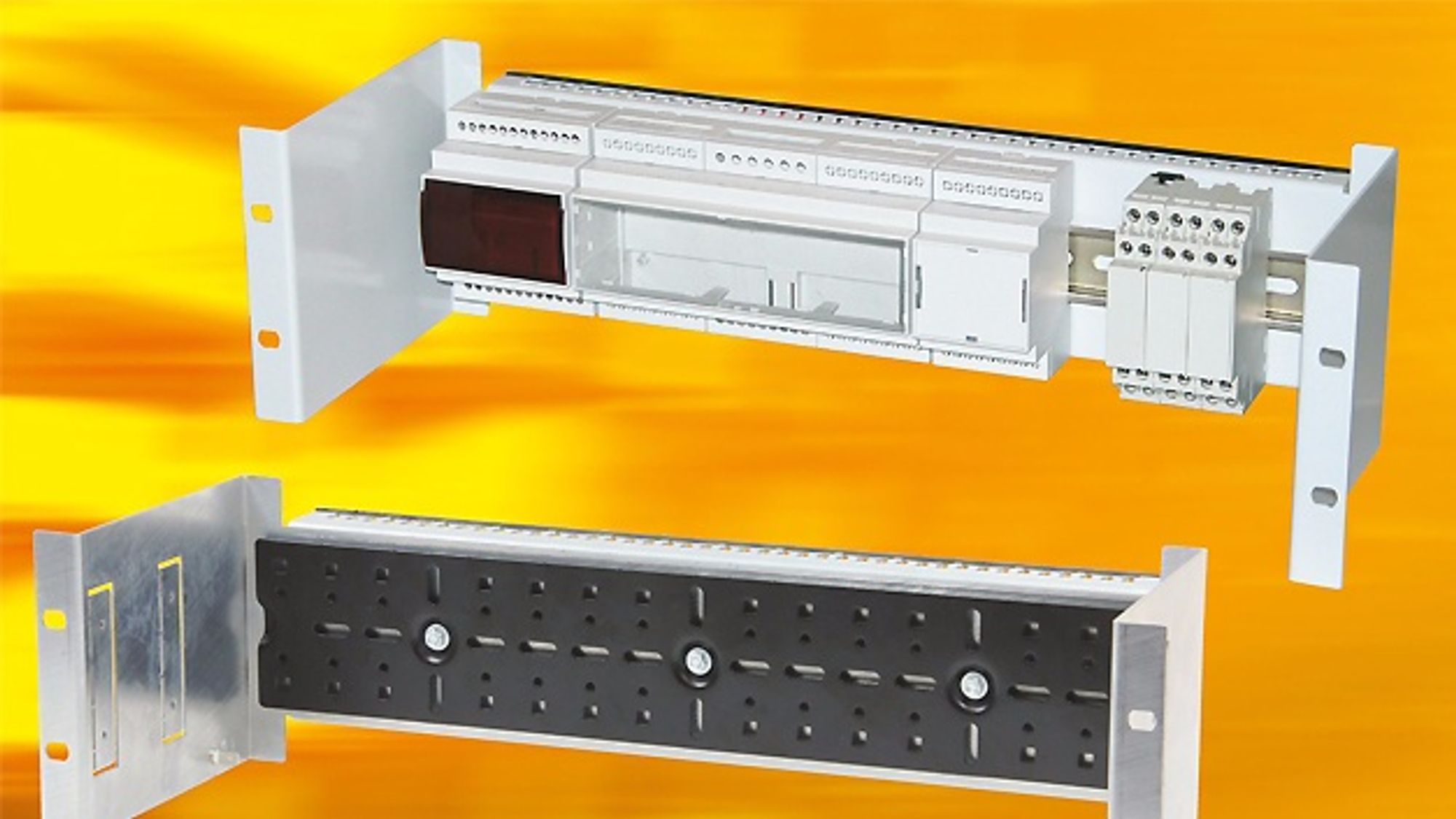 17_19-Zoll-Hutschienenhalter 3 HE von Apra-Norm Elektromechanik
