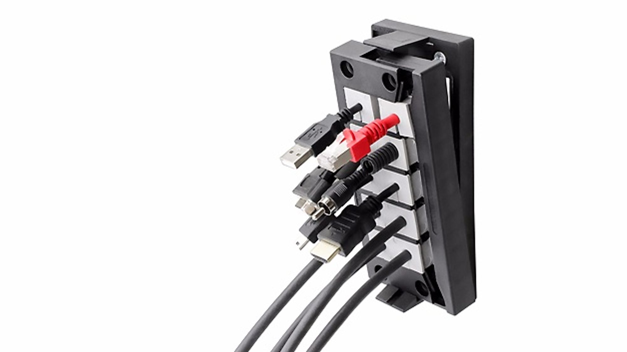Tool-free cable entry of the KEL-Quick series from Icotek Tool-free cable entry of the KEL-Quick series from Icotek