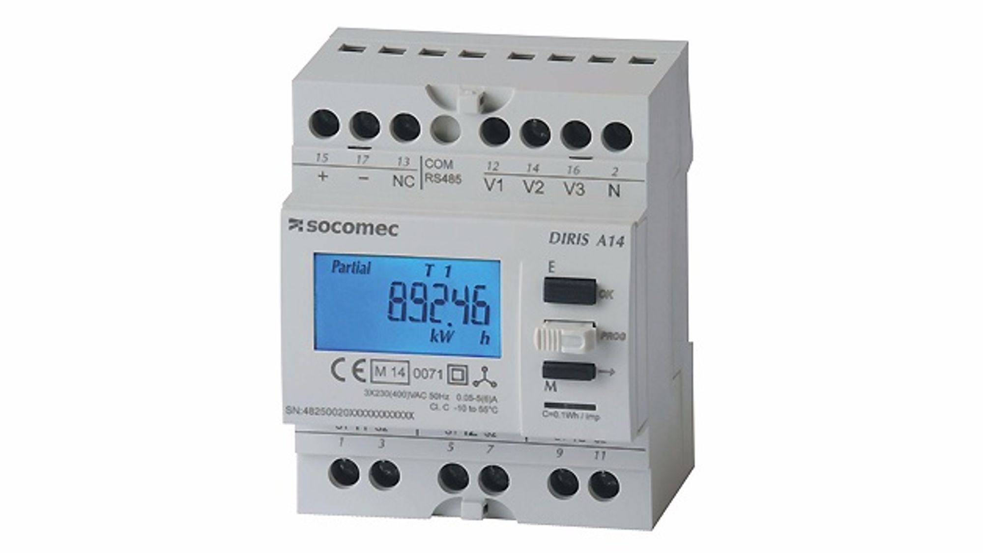 32_MID-zertifiziertes Multifunktionsmessgerät Diris A14 von Socomec 32_MID-zertifiziertes Multifunktionsmessgerät Diris A14 von Socomec