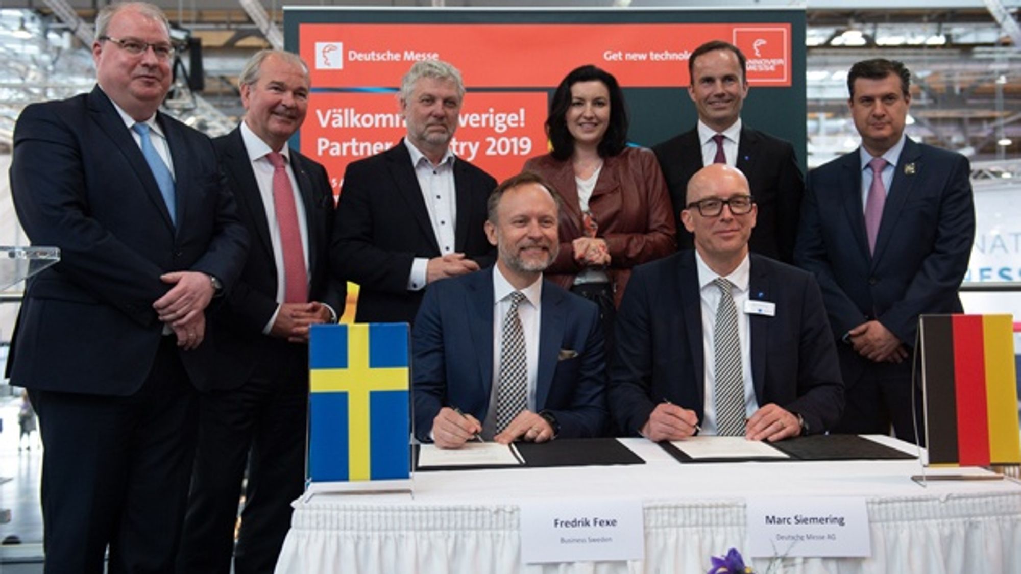 Unterzeichnungszeremonie auf der Hannover Messe 2018 Unterzeichnungszeremonie auf der Hannover Messe 2018