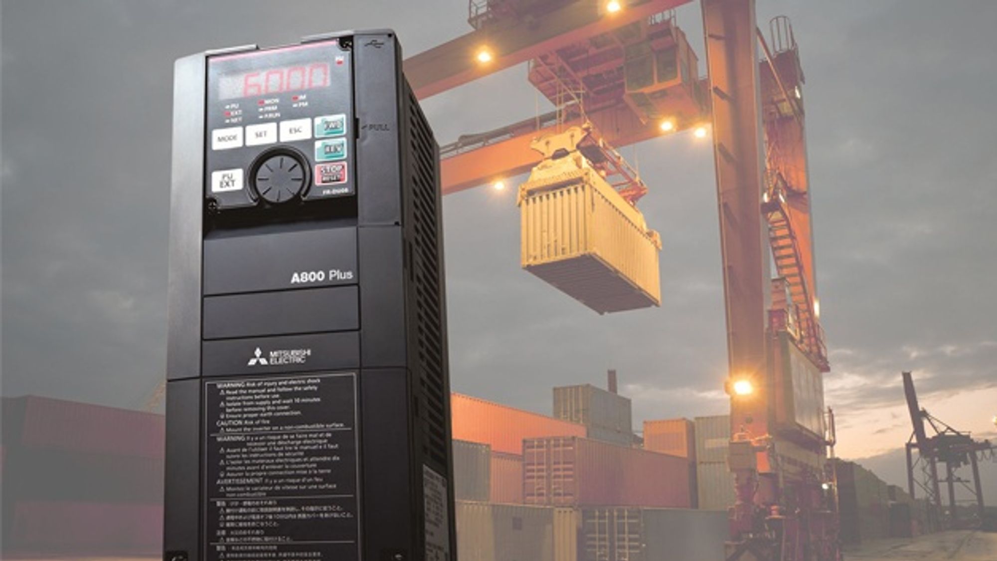 Frequency inverters from Mitsubishi Electric for crane and winding applications