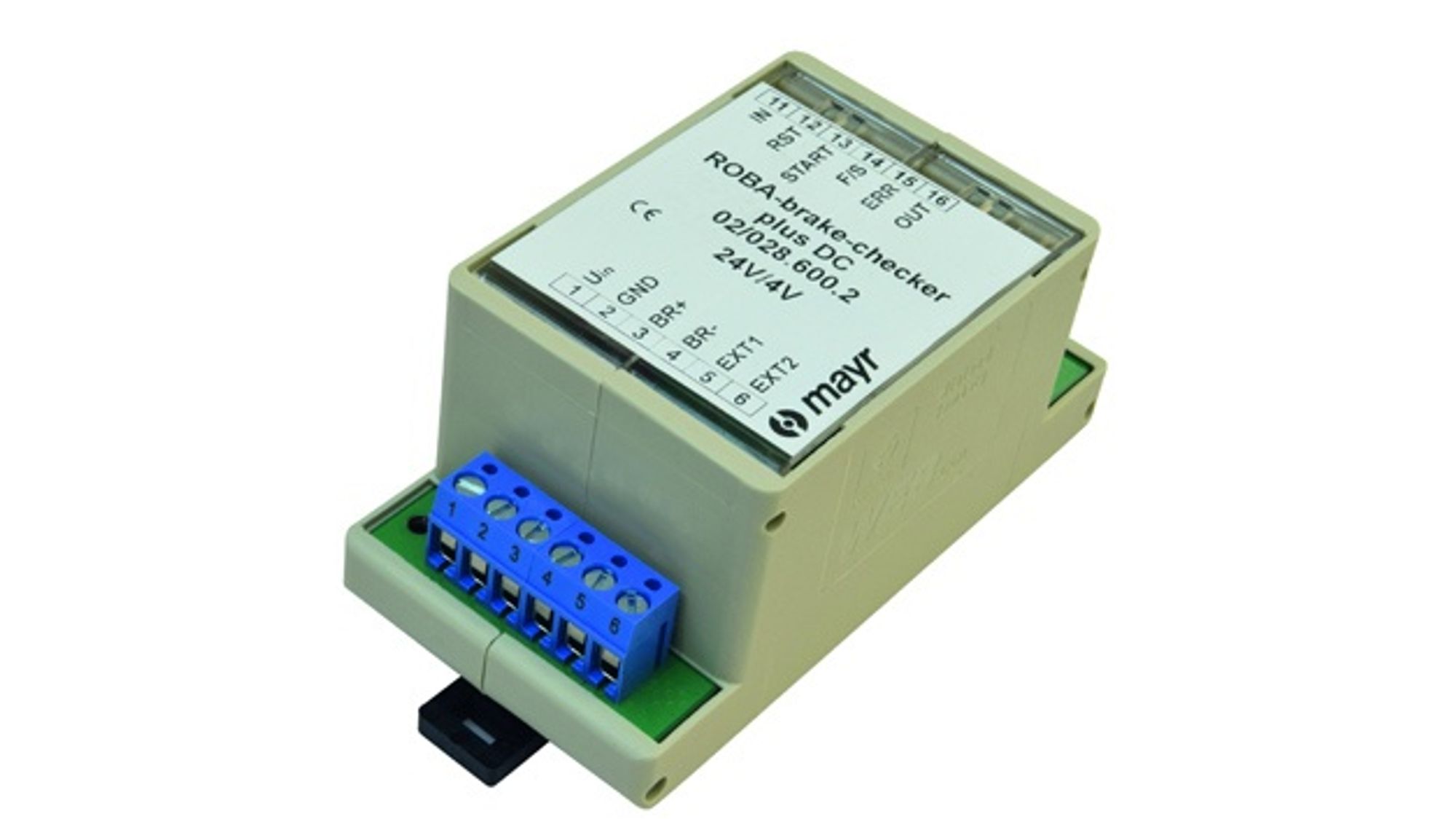 Intelligent Roba-brake-checker module from Mayr Antriebstechnik