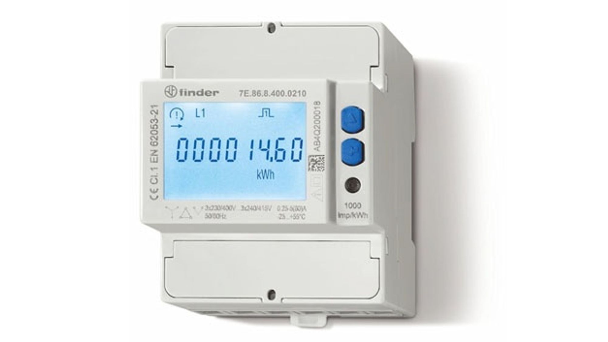 Elektronischer Wirkstromzähler der Serie 7E von Finder