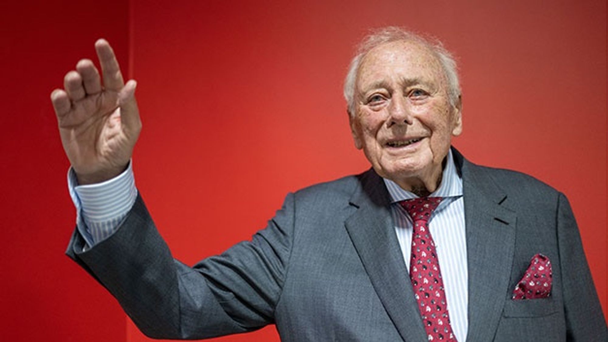Reinhold Würth at the opening of the Research and Innovation Center