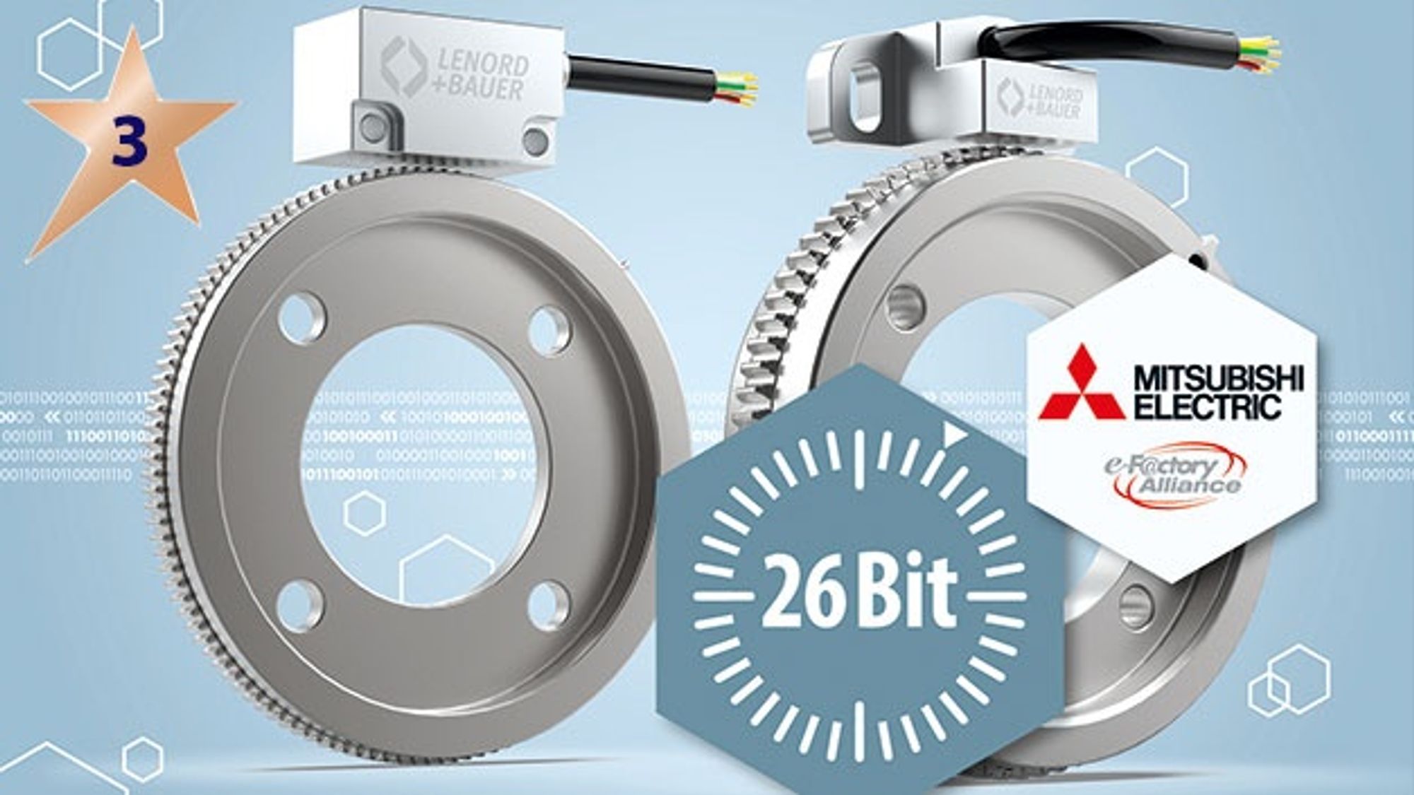 3rd place - Lenord+Bauer: High-resolution built-in encoders with digital interface 3rd place - Lenord+Bauer: High-resolution built-in encoders with digital interface