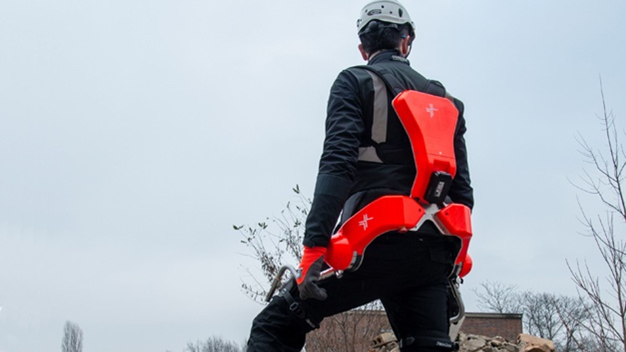 Rückansicht des Exoskeletts Model Cray +